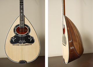 3 strings bouzouki from walnut