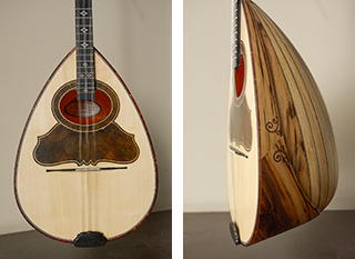 Τετράχορδο μπουζούκι Bubinga brulee Golden Series