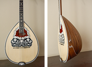 Τετράχορδο μπουζούκι Bubinga brulee Golden Series