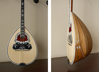 4 strings bouzouki from walnut